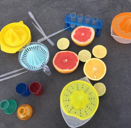 experiments with fruit daisy chain